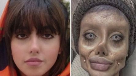 Iranianca de 20 ani care s-a transformat într-un zombie Angelina Jolie şi-a arătat faţa adevărată