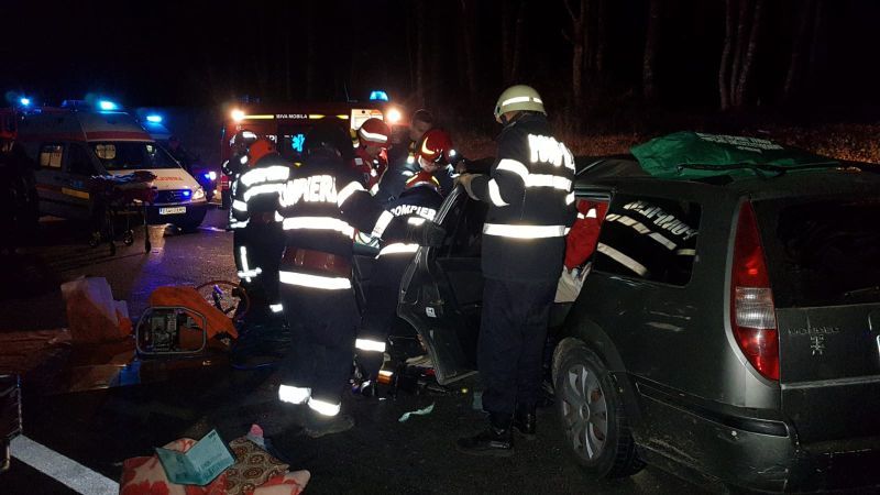 FOTO + VIDEO Accident grav pe DN 1 în județul Brașov