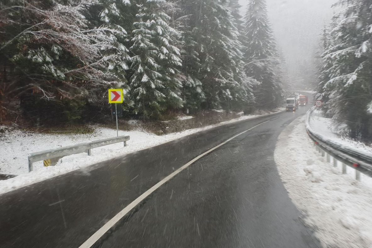 FOTO A nins în mai multe județe din țară! Strat de zăpadă de zeci de centimetri 