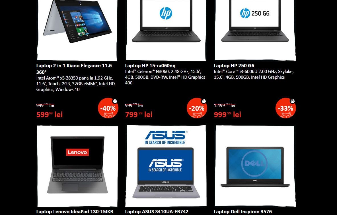 eMAG Black Friday 2018 - laptopuri. Am aflat reducerile - 12 oferte bune de tot
