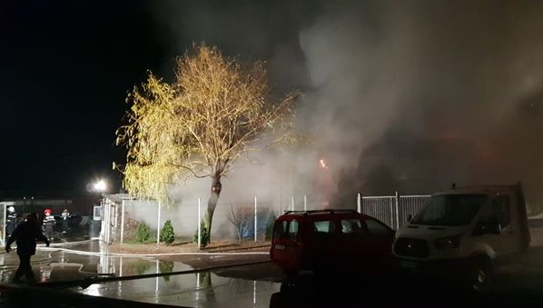 Incendiu violent la marginea Timișoarei