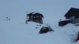 Avalanșă de mari dimensiuni la Bâlea Lac (VIDEO)