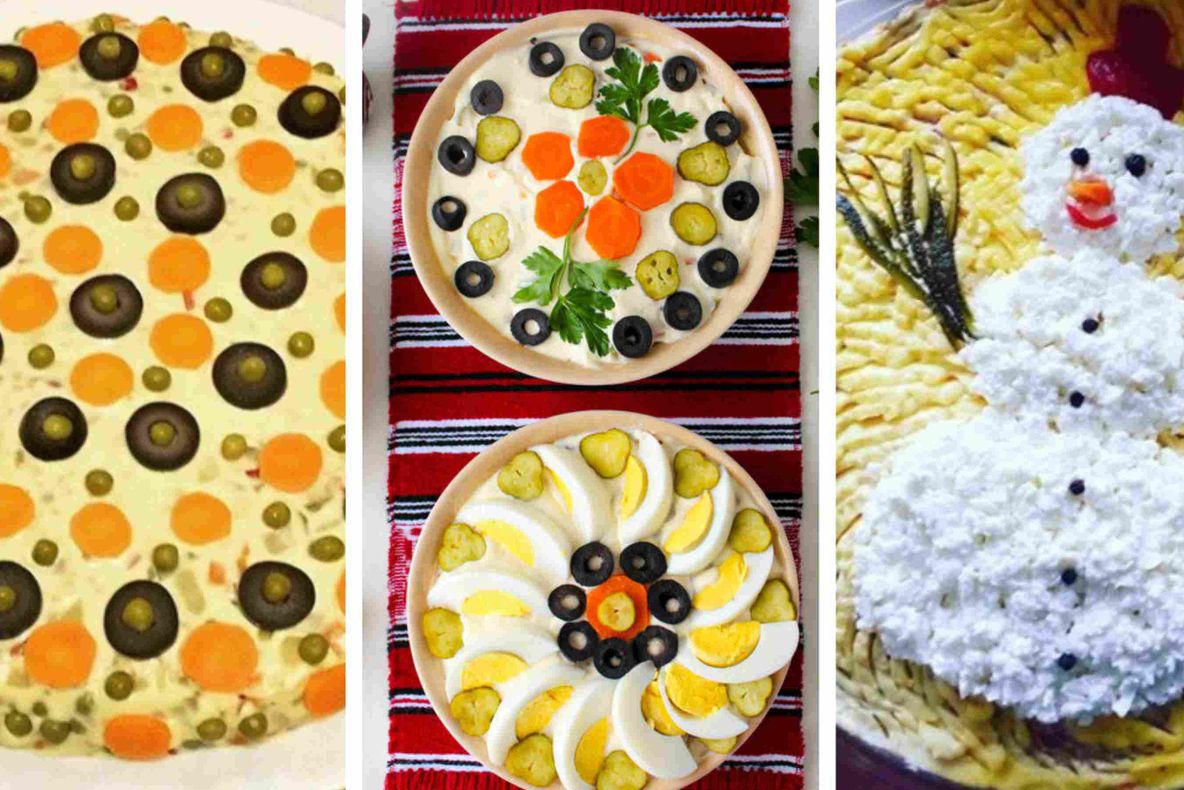 Salata de boeuf. Idei geniale pentru a o decora. Arată senzaţional!