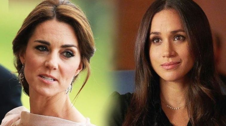 Kate Middleton arată cu degetul spre Meghan Markle