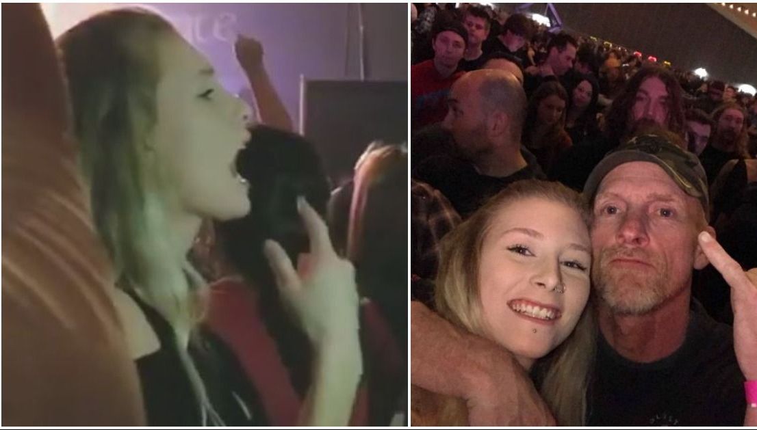 VIDEO Un tată surd și fiica sa, la un concert rock