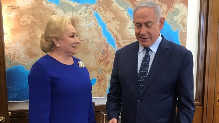Lovitură de teatru. Viorica Dăncilă anunță că este deja în Israel, unde s-a întâlnit cu Netanyahu