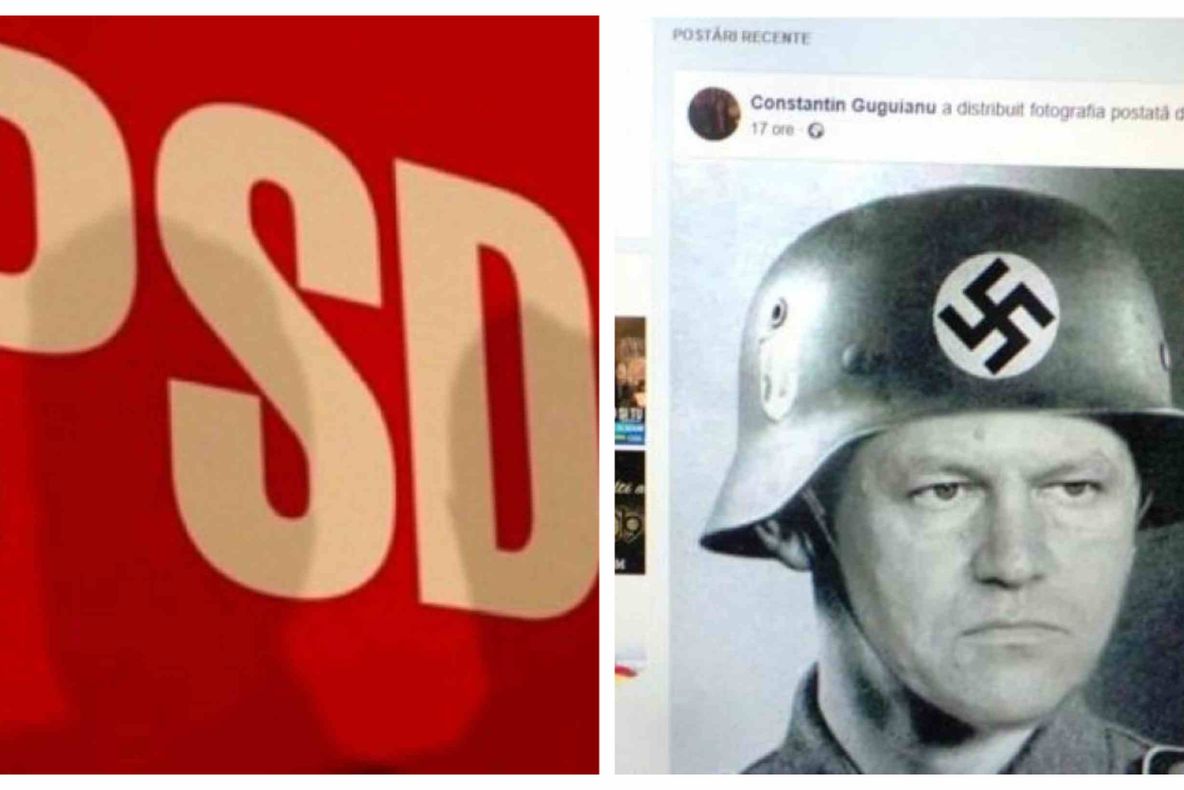 PSD, derapaj grav cu simboluri naziste. Ce trucaj anti-Iohannis a fost postat pe Facebook