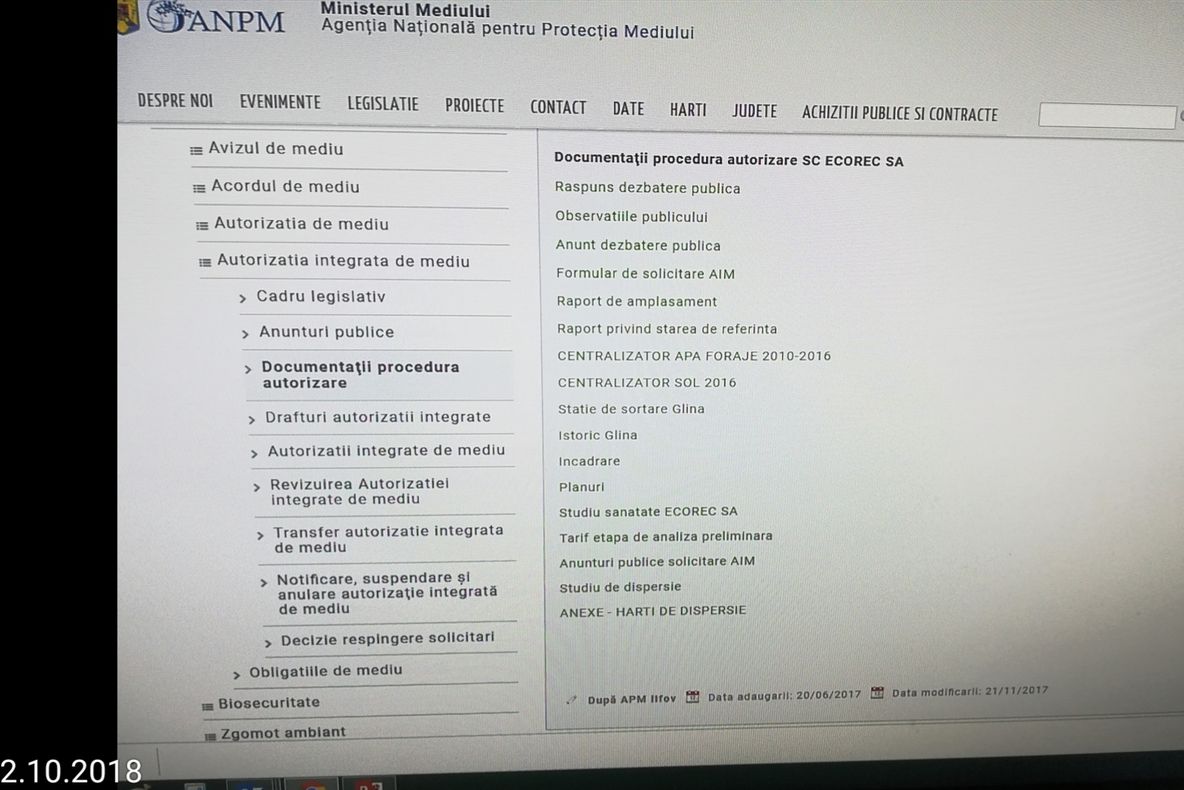 Comunicat AEDE: ”APM Ilfov ascunde documentele de autorizare ale poluatorului de la Glina”