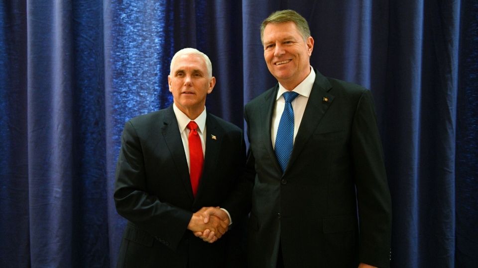 Iohannis, întâlnire cu vicepreședintele SUA, Mike Pence