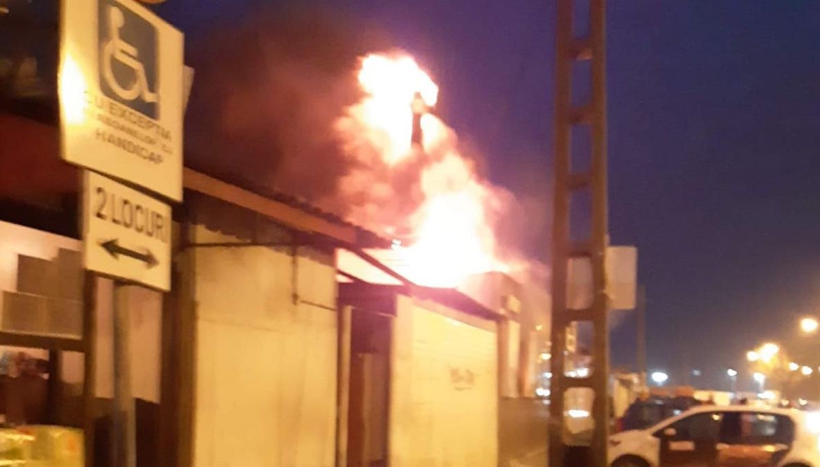 Incendiu la un renumit producător de mezeluri din Timișoara - FOTO