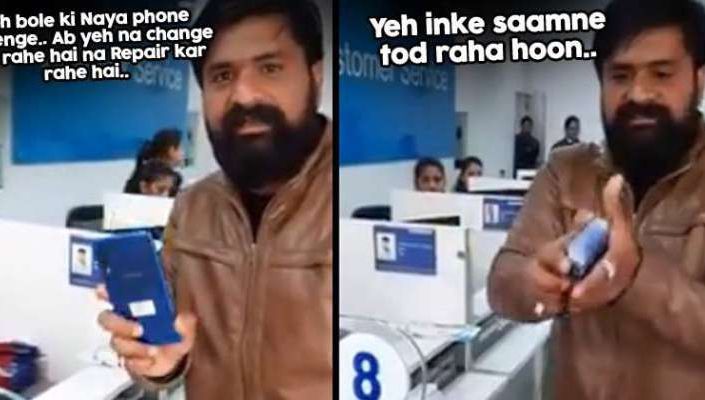 VIDEO Incredibil la ce gest a recurs un client supărat că telefonul nu funcționează