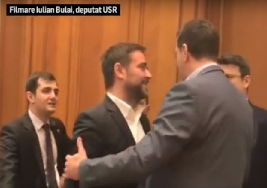 Pleşoianu (PSD), la un pas să se ia bătaie cu un deputat USR (VIDEO)