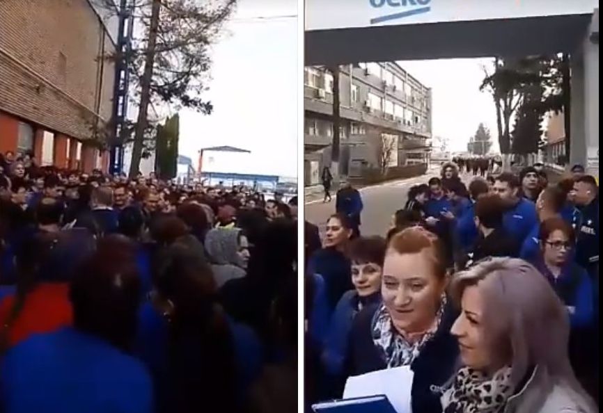 Protest spontan la Arctic Găești. Ce solicită angajații