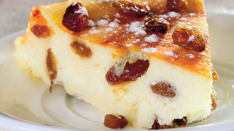 Prăjitură absolut delicioasă. Budincă cu branză de vaci. Secretul din caietul bunicii