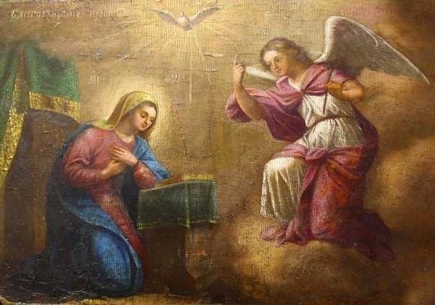 Sărbătoare uriașă - 25 martie - Buna Vestire - Cruce cu roșu în calendarul ortodox