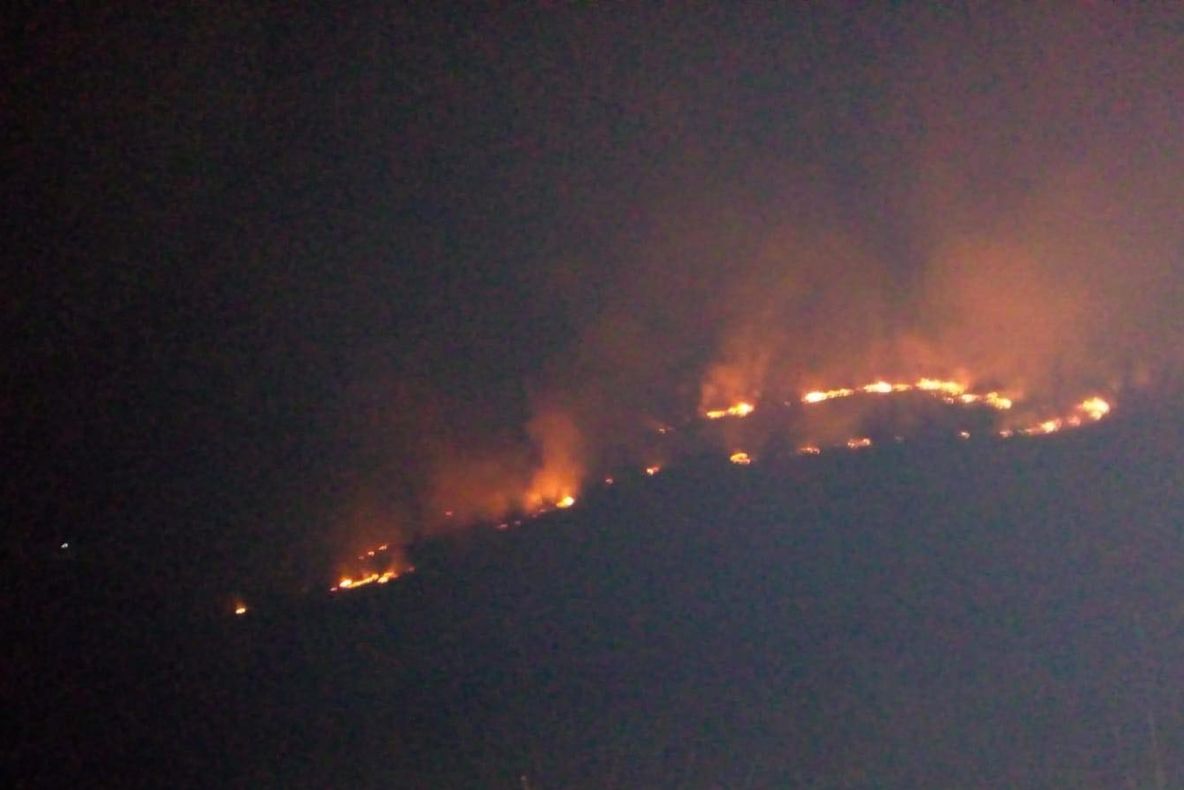 Zeci de hectare de vegetație uscată, mistuite de flăcări în Vaslui