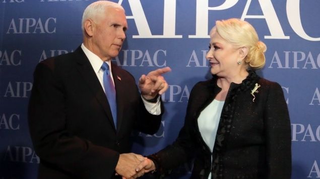 Dăncilă, întâlnire cu Mike Pence, la Washington. Mesajul vicepreședintelui SUA