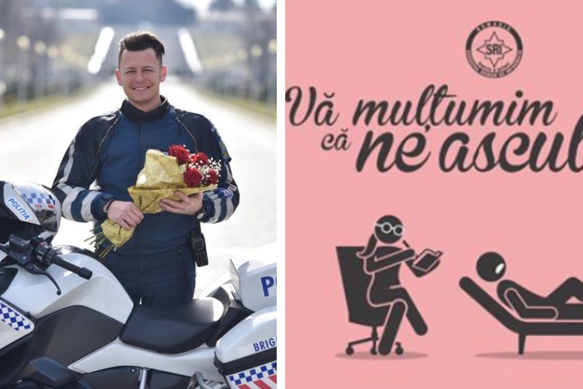8 Martie: Zâmbiţi, au postat Ministerul de Interne şi SRI