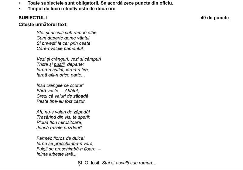 Eroare gravă în subiectele de la simulare 2019! 