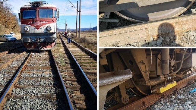 Tren DERAIAT în judeţul Hunedoara. Este al cincilea accident din ultimele două săptămâni