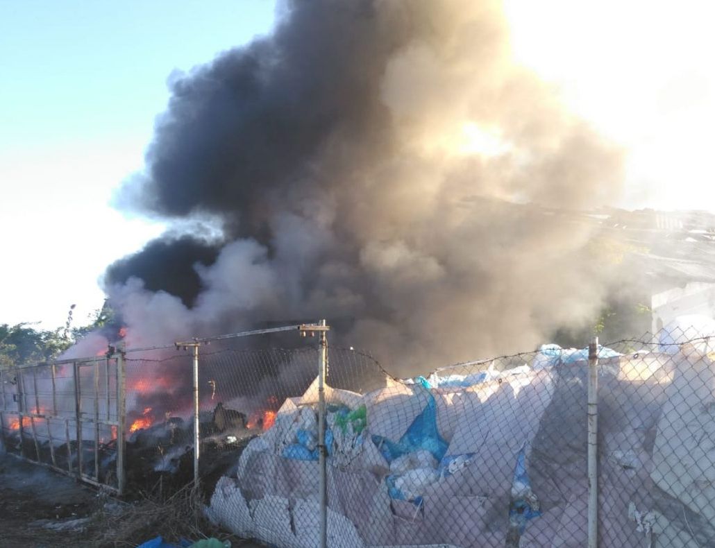 Incendiu puternic în județul Iași