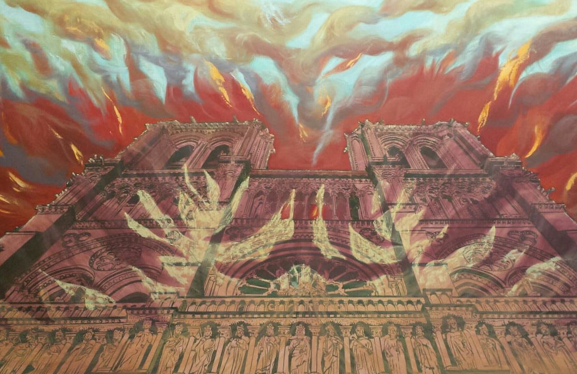 Incediul de la Notre-Dame, prevestit de o pictoriță din Craiova