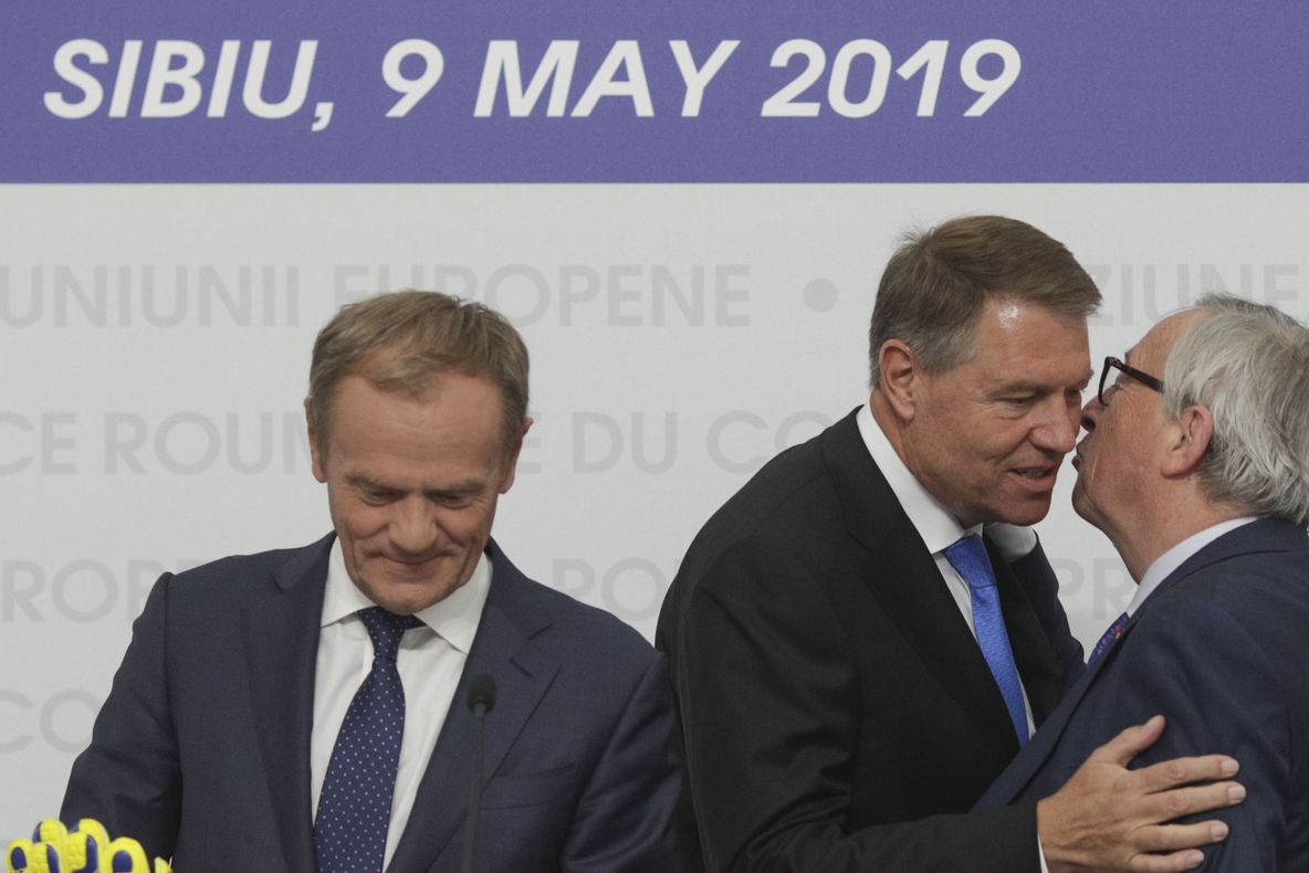 Summit Sibiu 2019. Iohannis, Tusk și Junker, declarație comună: ”Vom rescrie împreună viitorul UE”