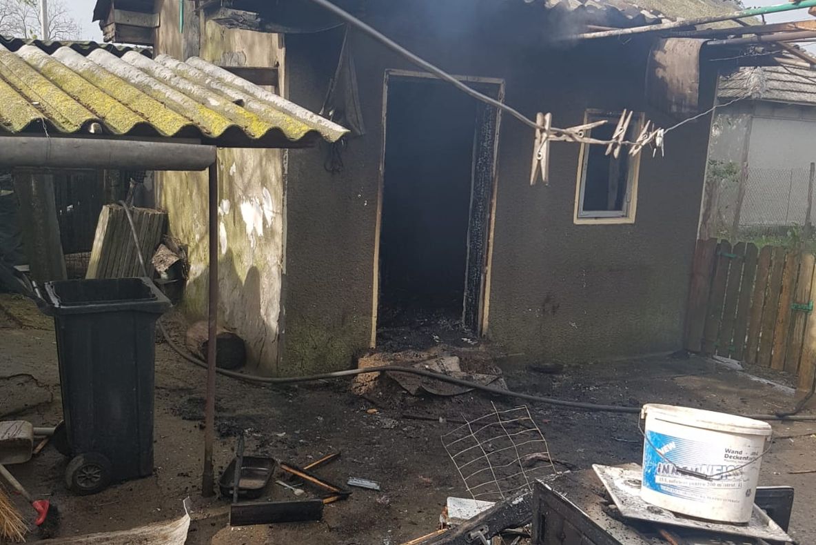 Grav accident în jud. Constanţa, bătrân ucis de explozia unei butelii (VIDEO)