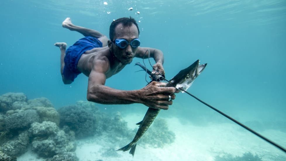 De ce acești oameni pot rezista sub apă un timp record fără oxigen suplimentar