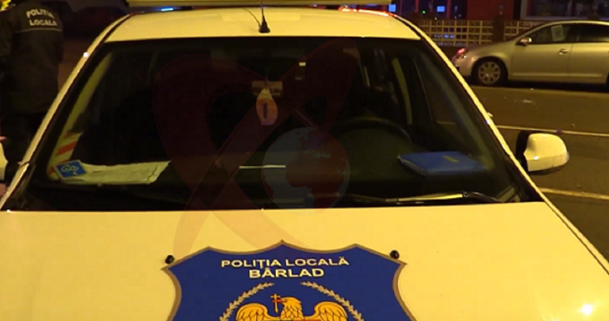 Polițist din Bârlad atacat cu praștia și lovit cu piciorul, în timp ce urmărea un infractor!