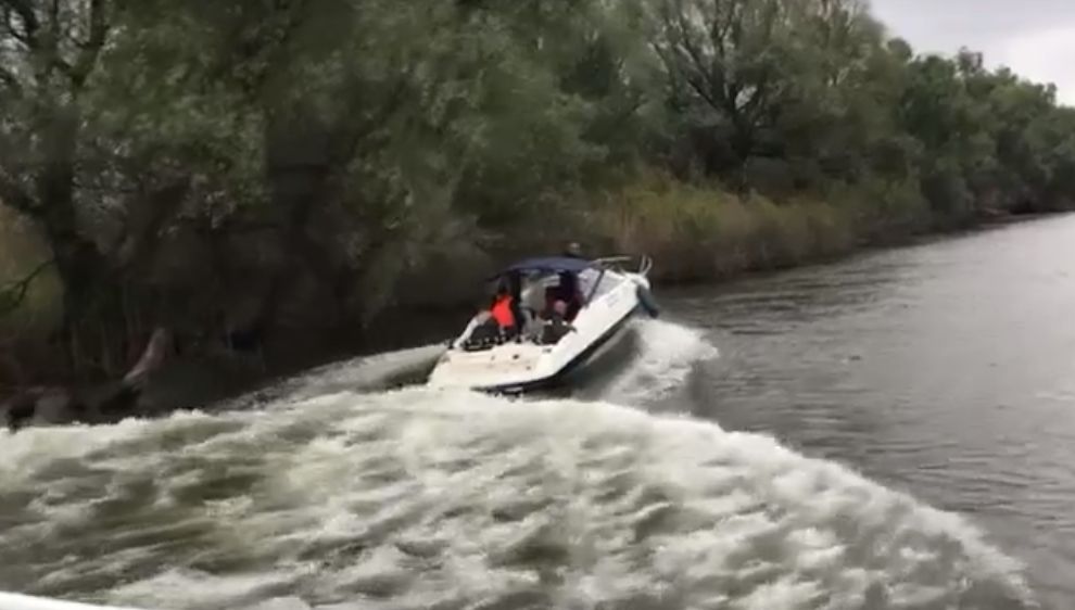 Ornitologi germani, șicanați de indivizi cu o șalupă, în Delta Dunării. Ghidul lor a fost rănit