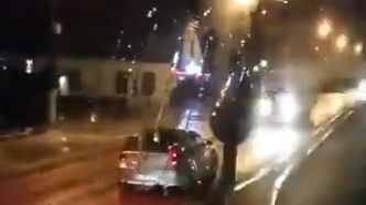 Accident produs de un şofer beat, pătruns pe contrasens, la Ghimbav (VIDEO)