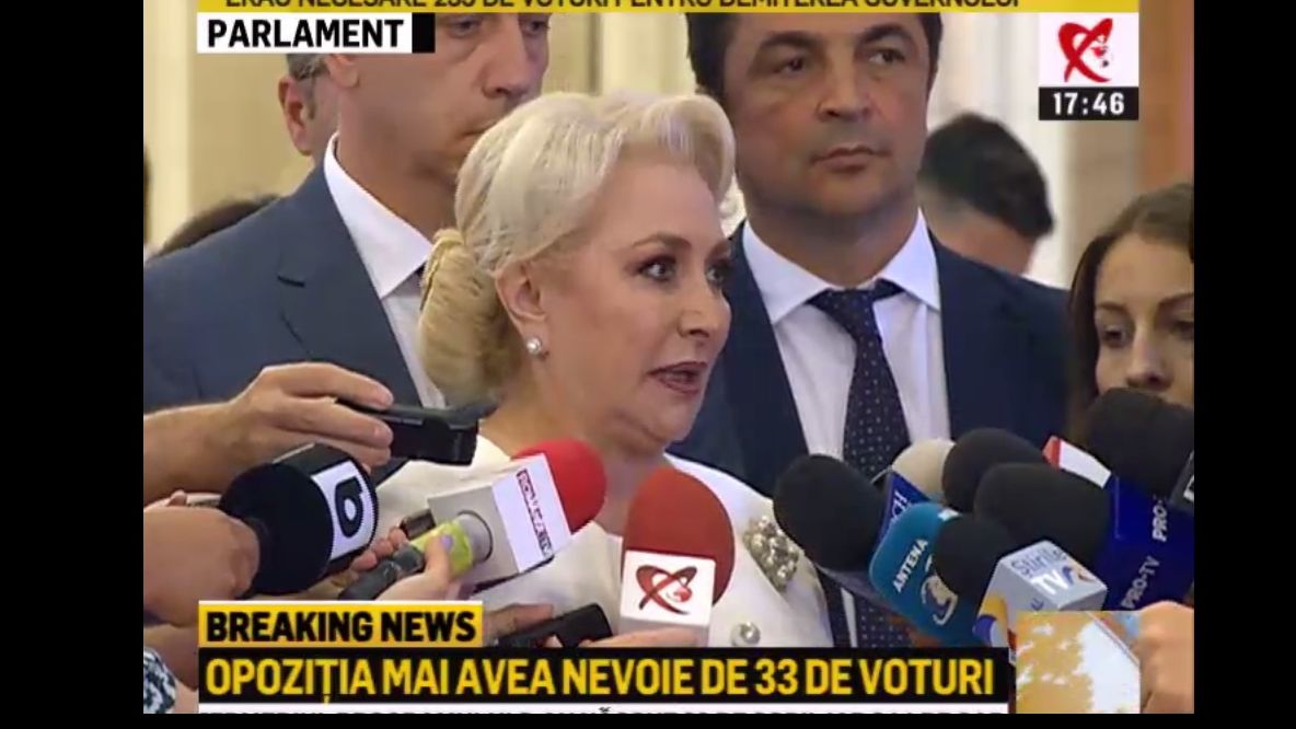 Prima reacție a lui Dăncilă, după ce moțiunea a picat! "E clar că nu a fost tratată cu seriozitate!"