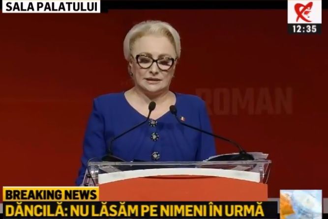 Dăncilă îl spulberă pe Dragnea, nu dă nicio ordonanţă pe Justiţie şi i-a confiscat discursul (VIDEO)