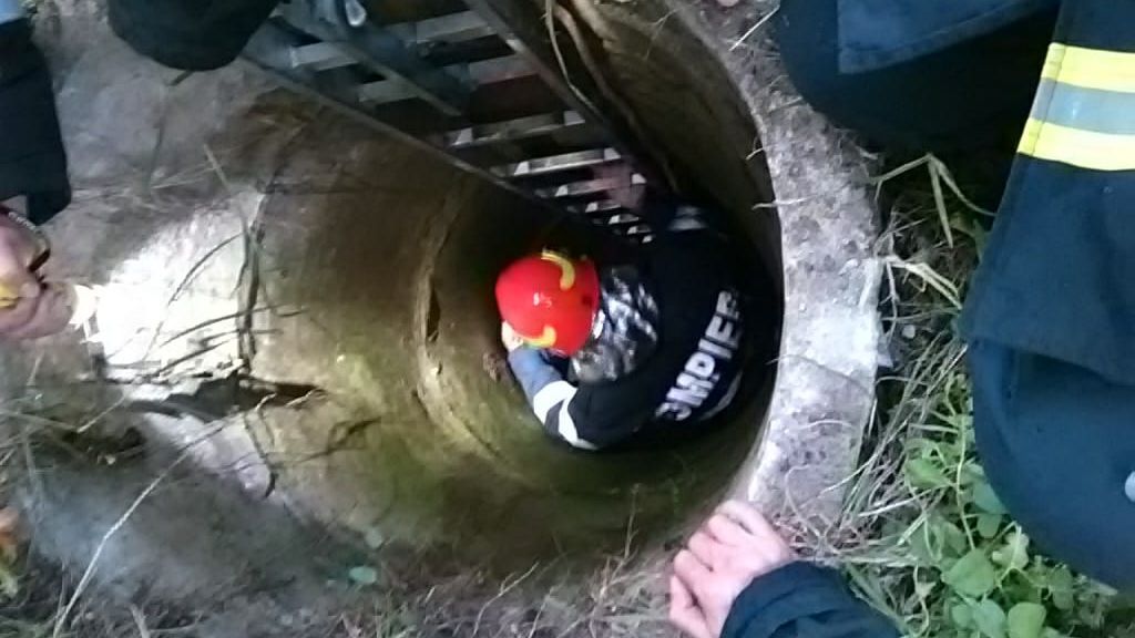 Femeie salvată de pompieri dintr-o fântână, în județul Arad. Clipe de groază 