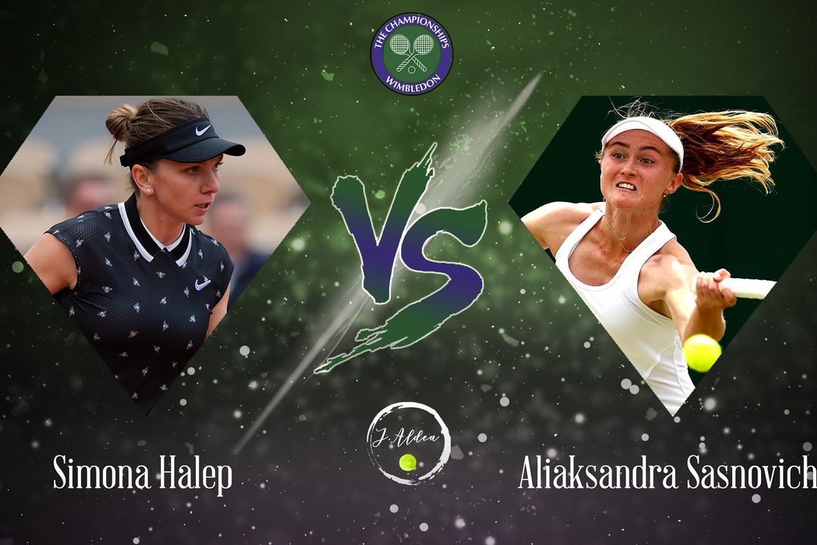 S-a anunțat ora confruntării dintre Halep și Sasnovich la Wimbledon!