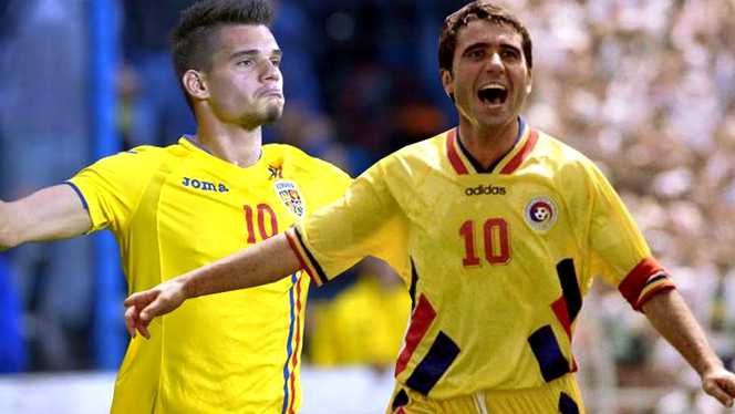 Romania - Croatia U21: 4-1. Gică Hagi, surprins într-o imagine incredibilă în tribune