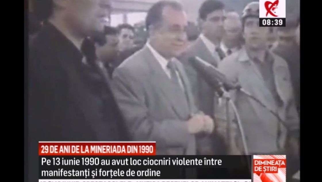 29 de ani de când Iliescu a chemat minerii care au făcut prăpăd la București