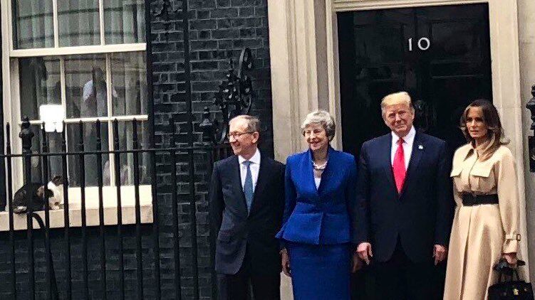 ”Probleme de securitate” în timpul vizitei lui Trump în Marea Britania, cauzate de motanul Larry