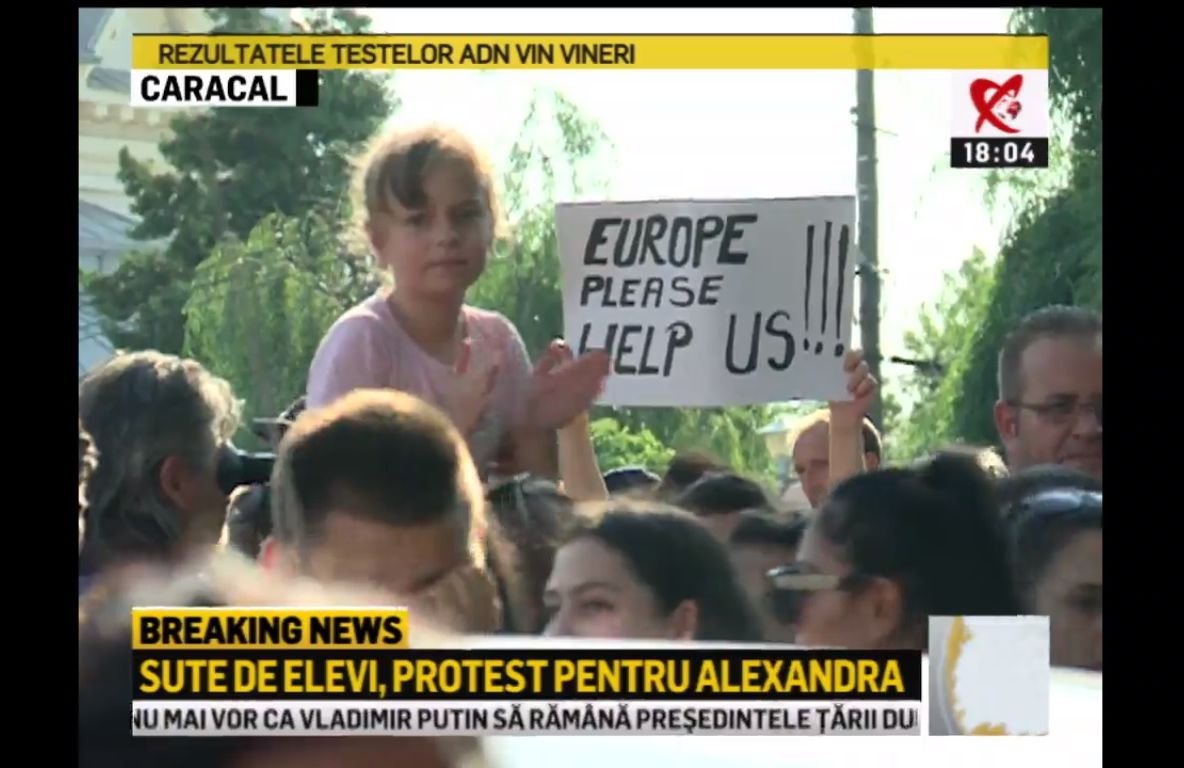 Proteste la Caracal și Craiova în memoria Alexandrei: „112,cum să am încredere în voi?”