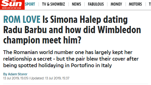 „Cine este iubitul Simonei Halep?”. Ce spune presa britanică despre o posibilă relație a româncei  