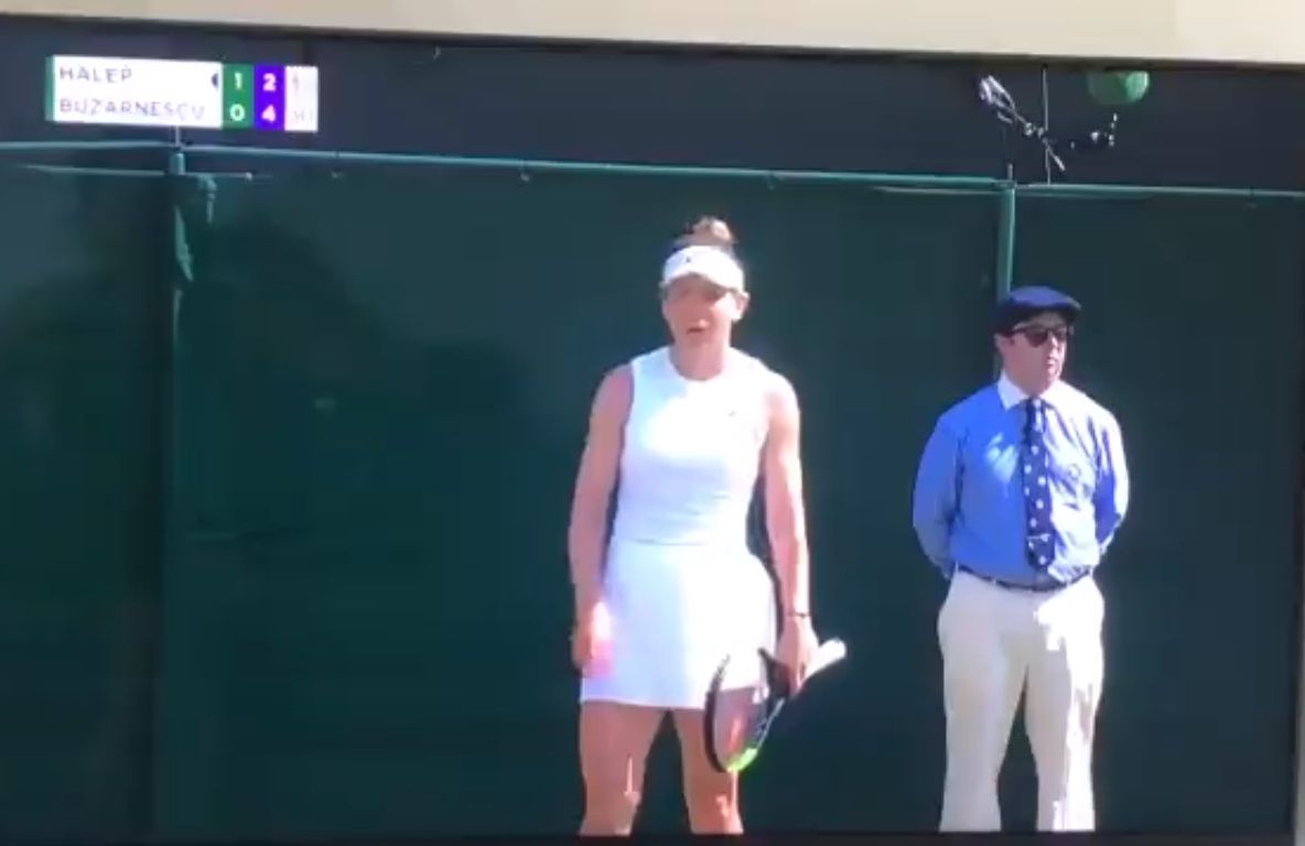 Gest scandalos făcut de Simona Halep, surprins de camerele TV