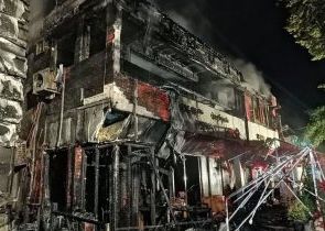 Incendiu uriaș, în această dimineață, la un restaurant din Galați(Video)