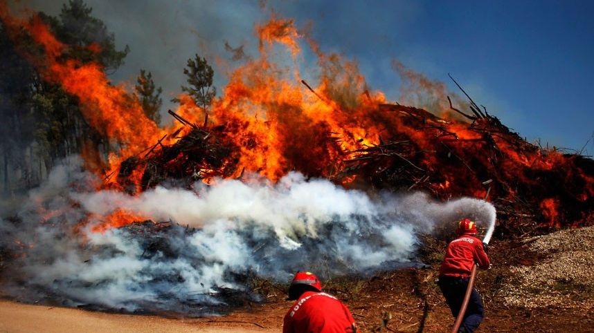 Portugalia, mistuită de flăcări. Armata, chemată în lupta cu incendiile