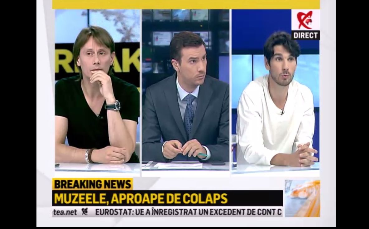 Actorii Marius Manole și Anghel Damian, la Realitatea TV