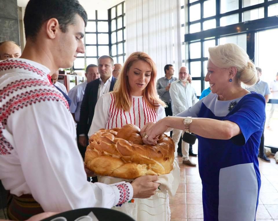 Viorica Dăncilă, poze de colecţie din timpul vizitei de partid (GALERIE FOTO)