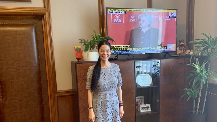 Ana Birchall a negat că a fost la Cotroceni. Televizorul din MJ era pe Realitatea TV :)