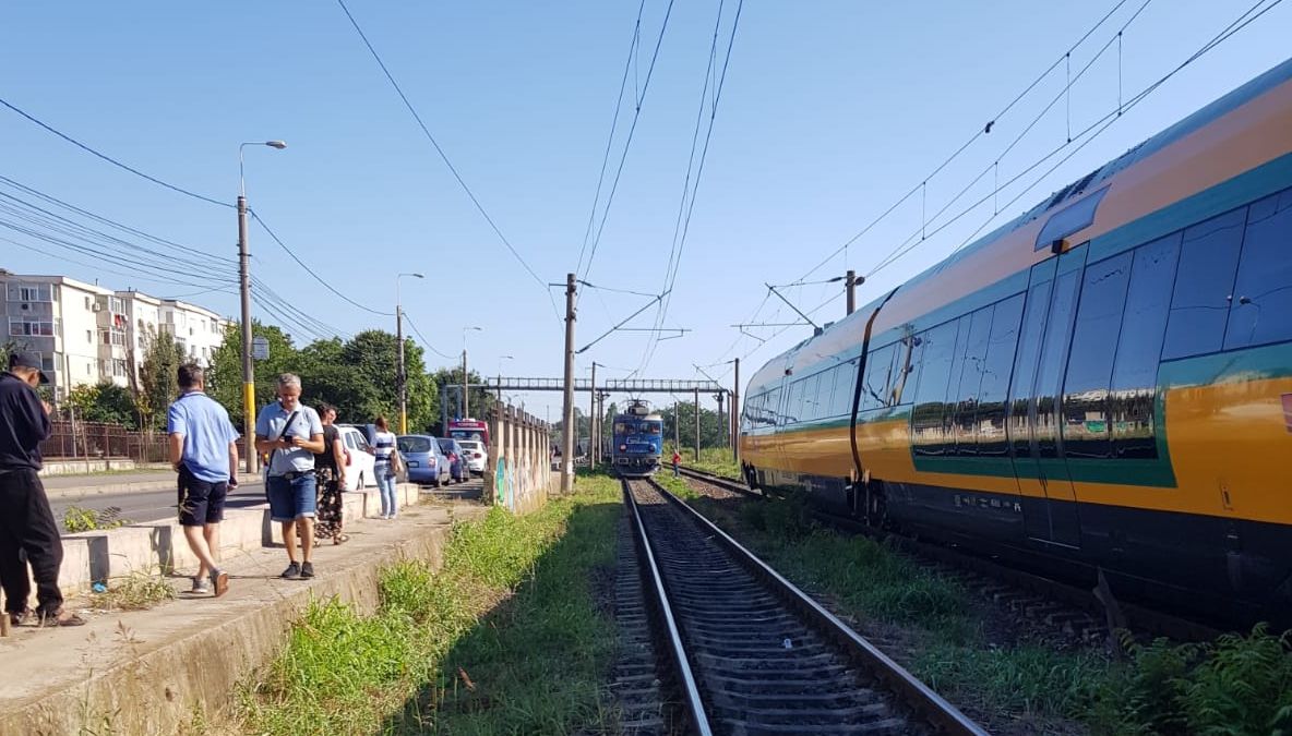 Accident de tren în Constanța. Două persoane au fost lovite