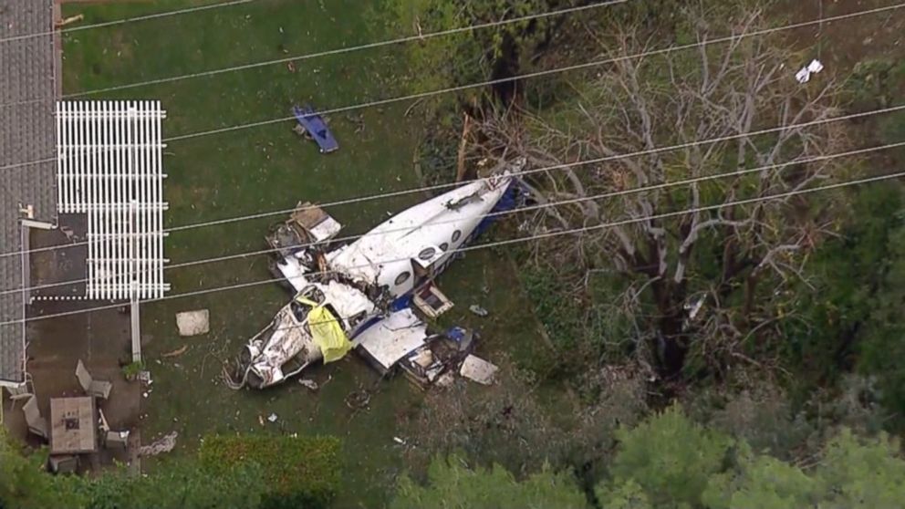 Avion prăbușit în California