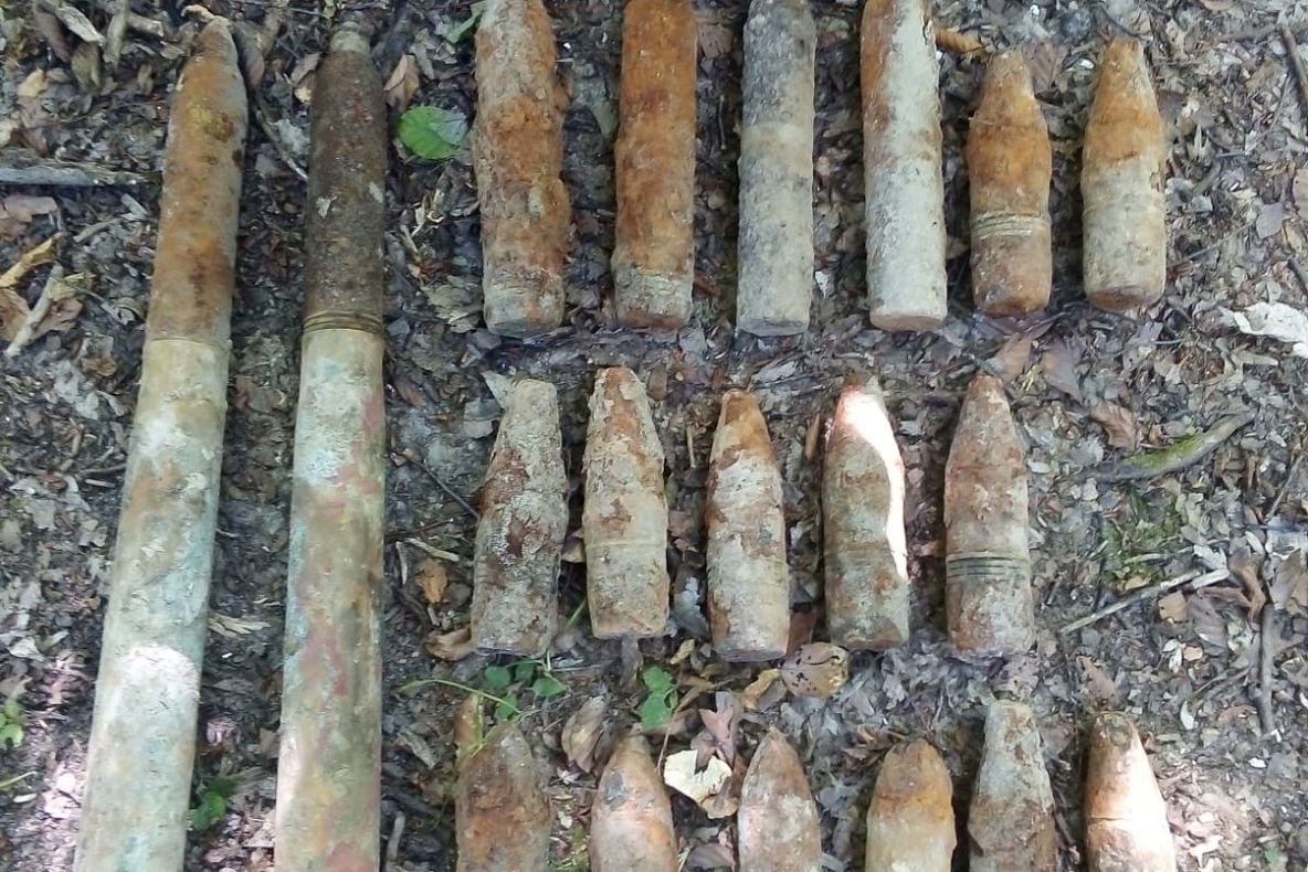 Arsenal de muniție neexplodată, descoperit într-o pădure din Neamț 